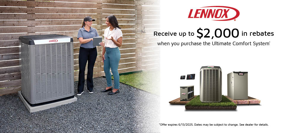 Lennox $2000 Spring Rebate Offer